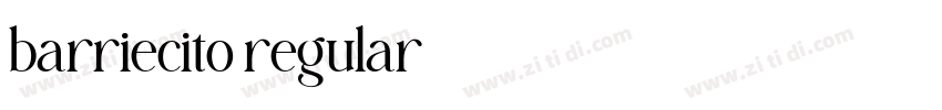 barriecito regular字体转换 barriecito regular字体转换